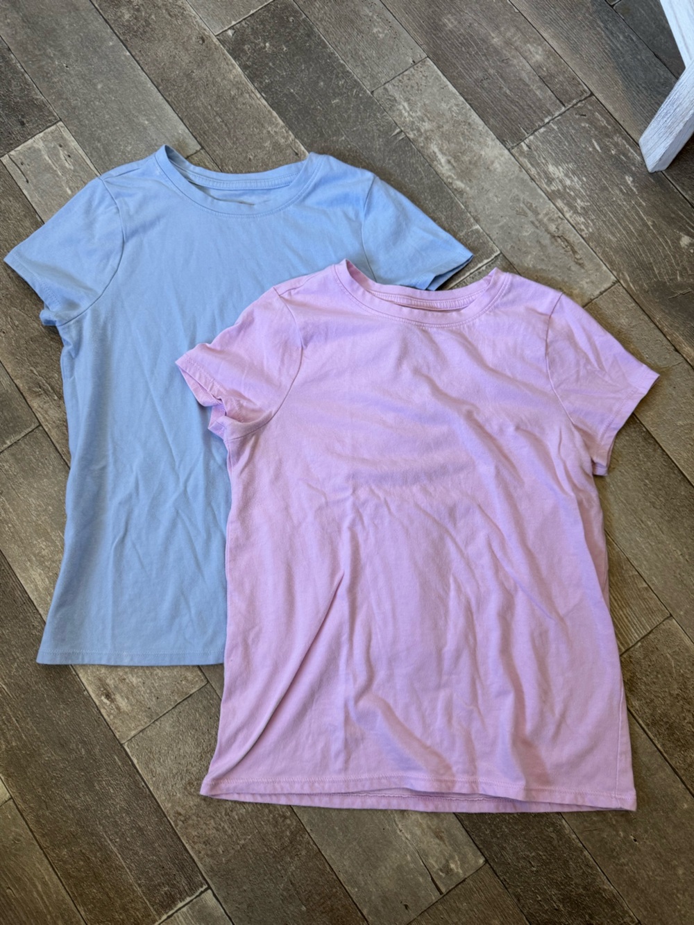 Cat & Jack Kids Short Sleeve Tees in Light Blue and Light Pink